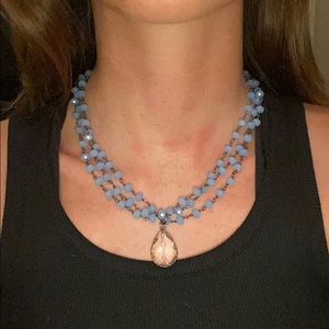 Blue choker